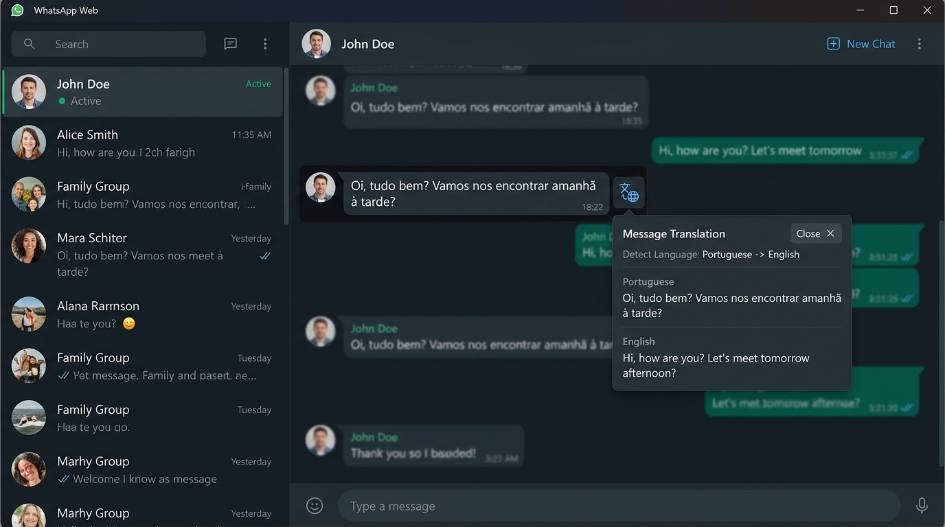 Instant Message Translation