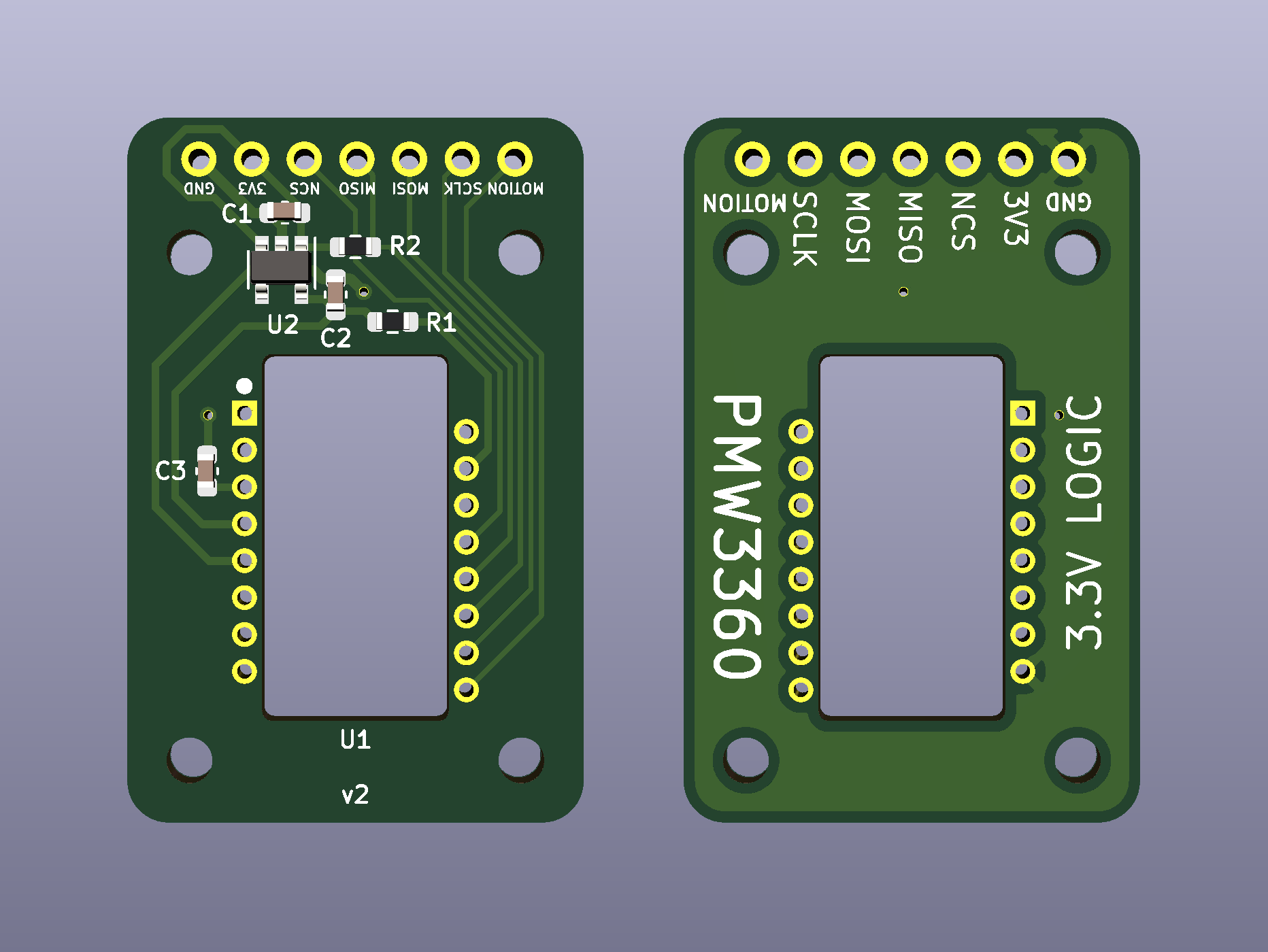 a render of the PCB