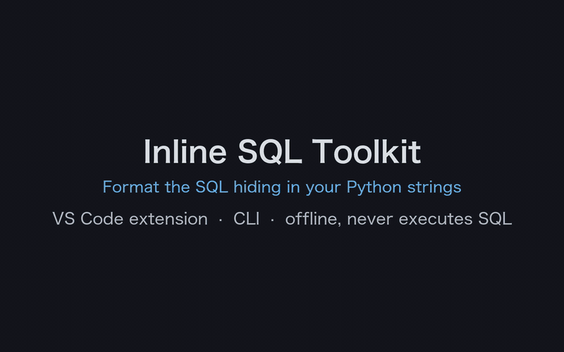 Inline SQL Toolkit demo