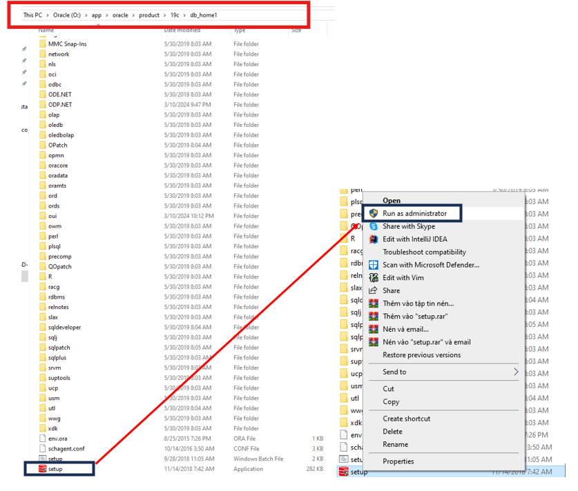 Imagem 2.1: Executar setup do DB