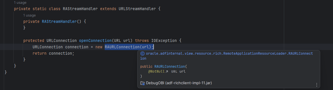 Imagem 13.7: método RAStreamHandler()