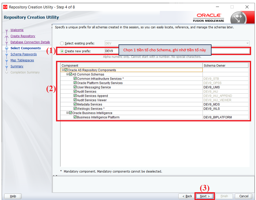 Imagem 6.3: Selecionar Componente