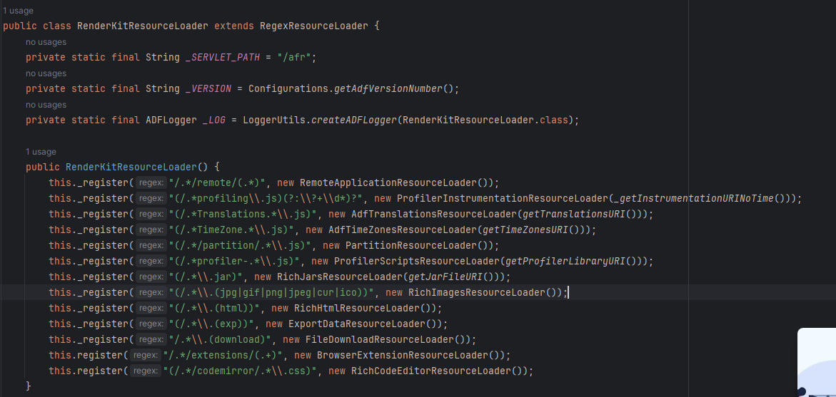 Imagem 13.3: classe RenderKitResourceLoader