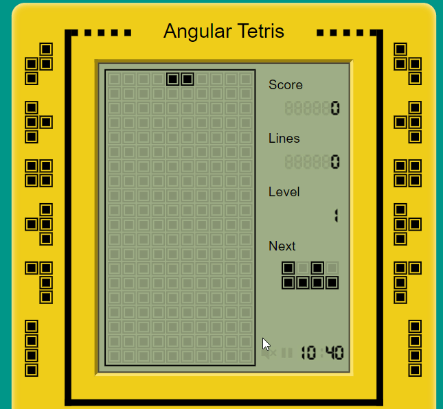 Angular Tetris Piece F