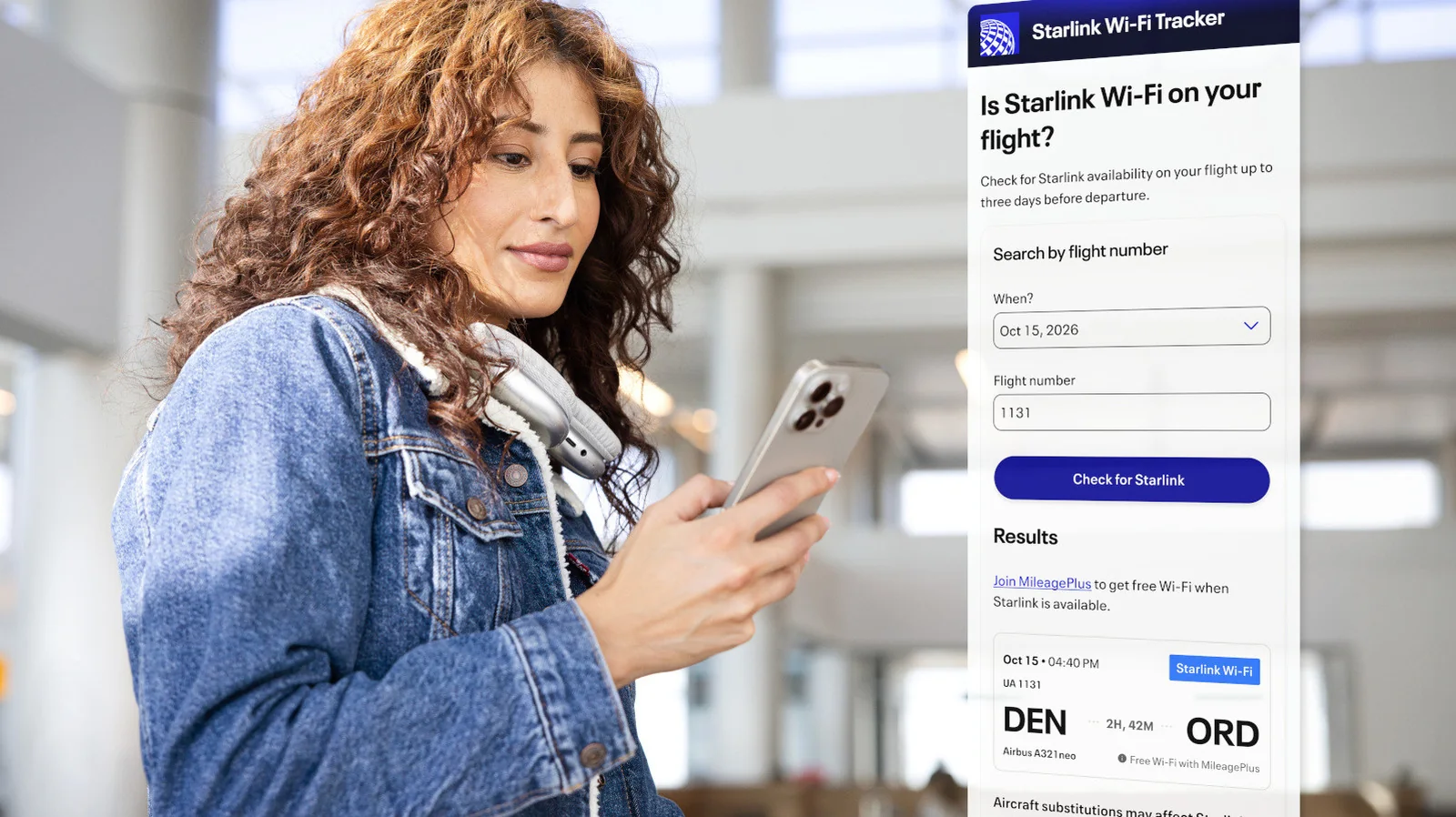 United Airlines Introduces Live Flight Tracker for Starlink Wi-Fi Availability