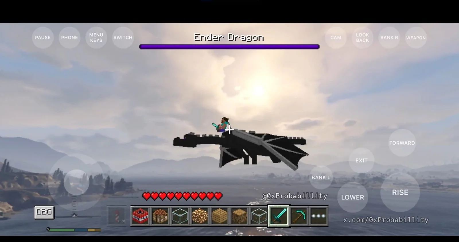 Minecraft Runs Inside GTA V Natively on iPhone Using AI Coding
