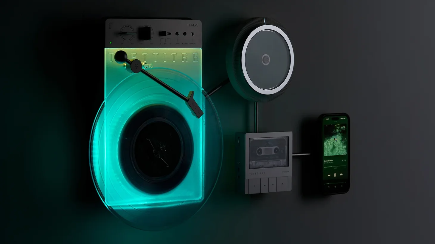 Trettitre Retro Ambient Sound System Brings Modular Physical Media to Hi-Fi