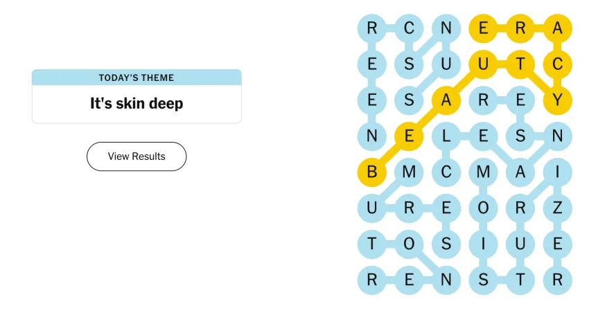 The completed NYT Strands puzzle for Sept. 27, 2026.