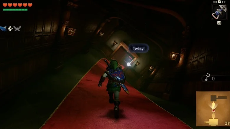 Inside the Forest Temple in The Legend of Zelda: Ocarina of Time remake on the Switch 2.