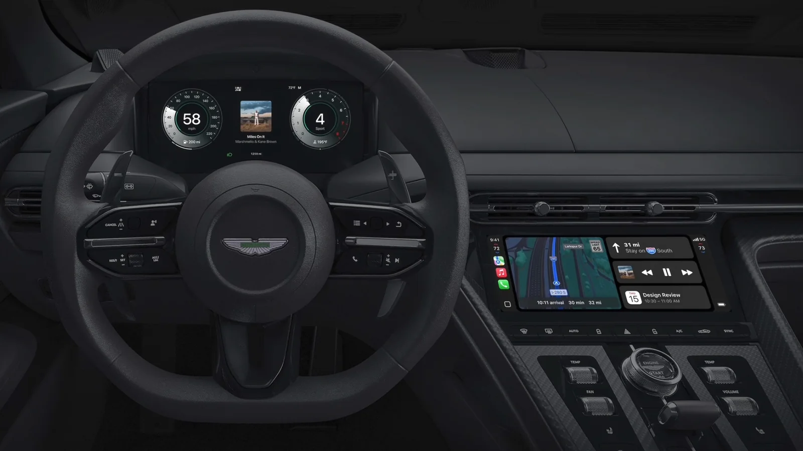 Apple CarPlay Ultra in Aston Martin