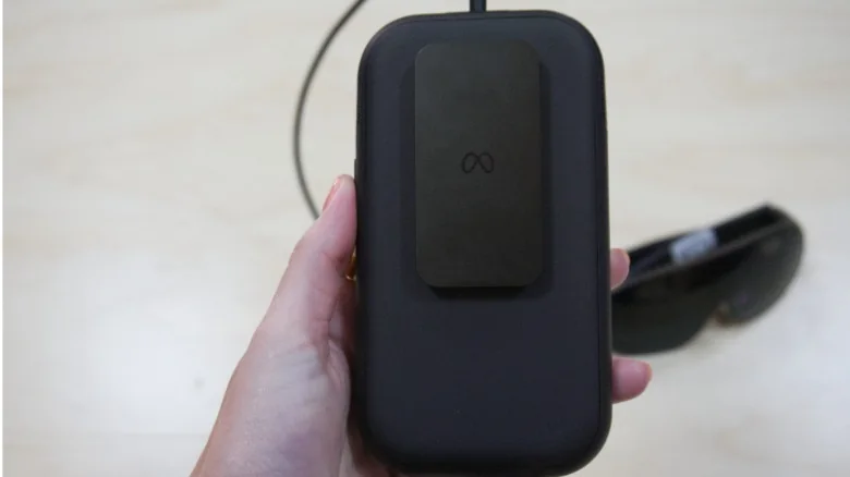 The puck for the Meta VR Glasses.