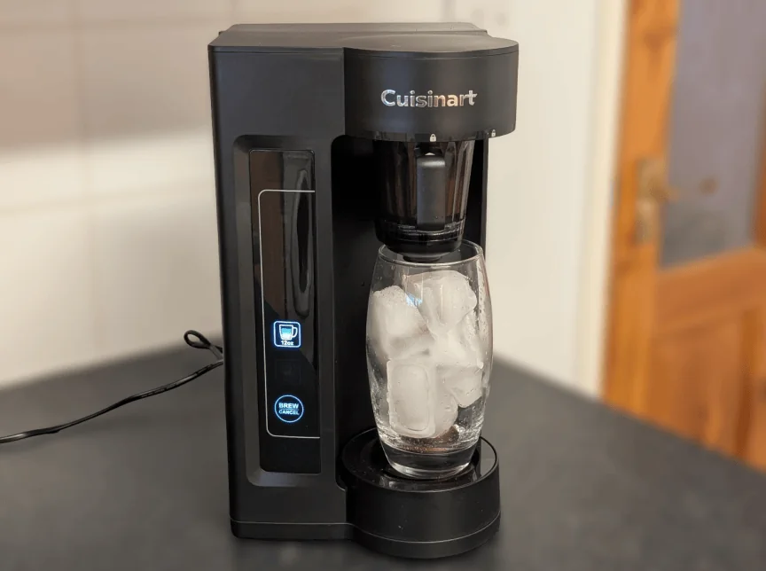 Cuisinart Concentra with glass of ice underneath