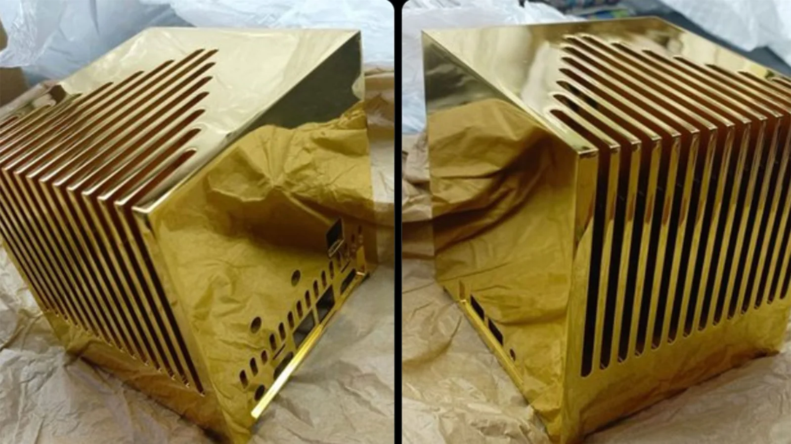 Custom 24-Carat Gold Mini PC Costs $1.7 Million With Heavy Passive Chassis