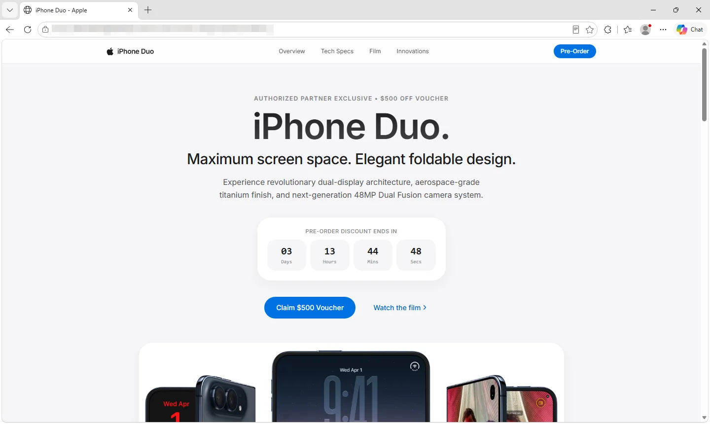 iphone duo pre-order scam from malwarebytes