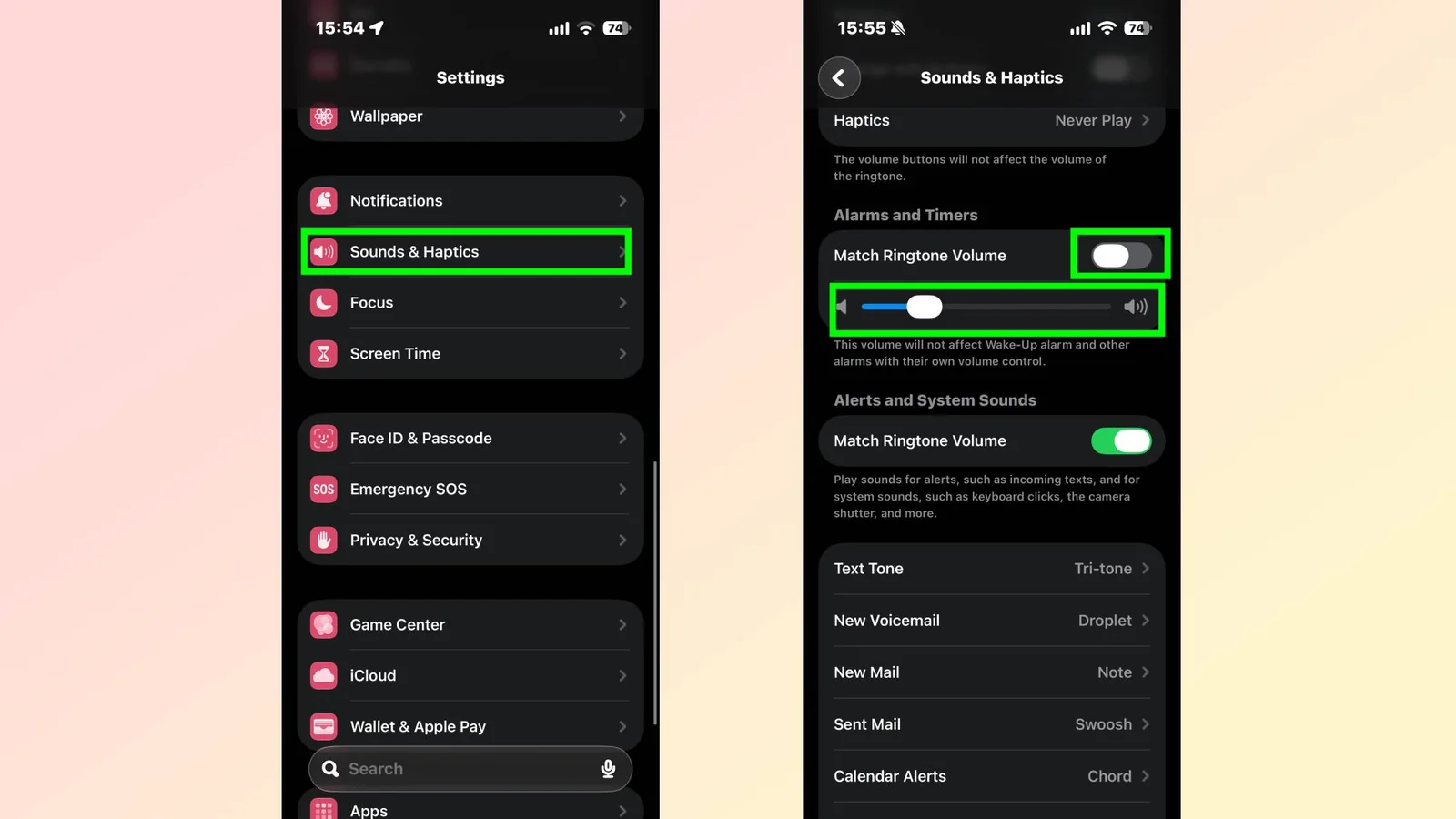How to set a dedicated alarm volume in iOS 27