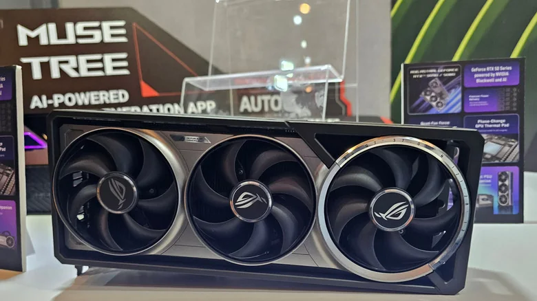 NVIDIA RTX 50 Series presentation.