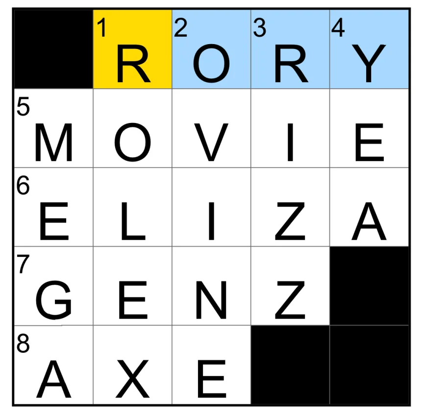 The completed NYT Mini Crossword puzzle for Sept. 28, 2026.
