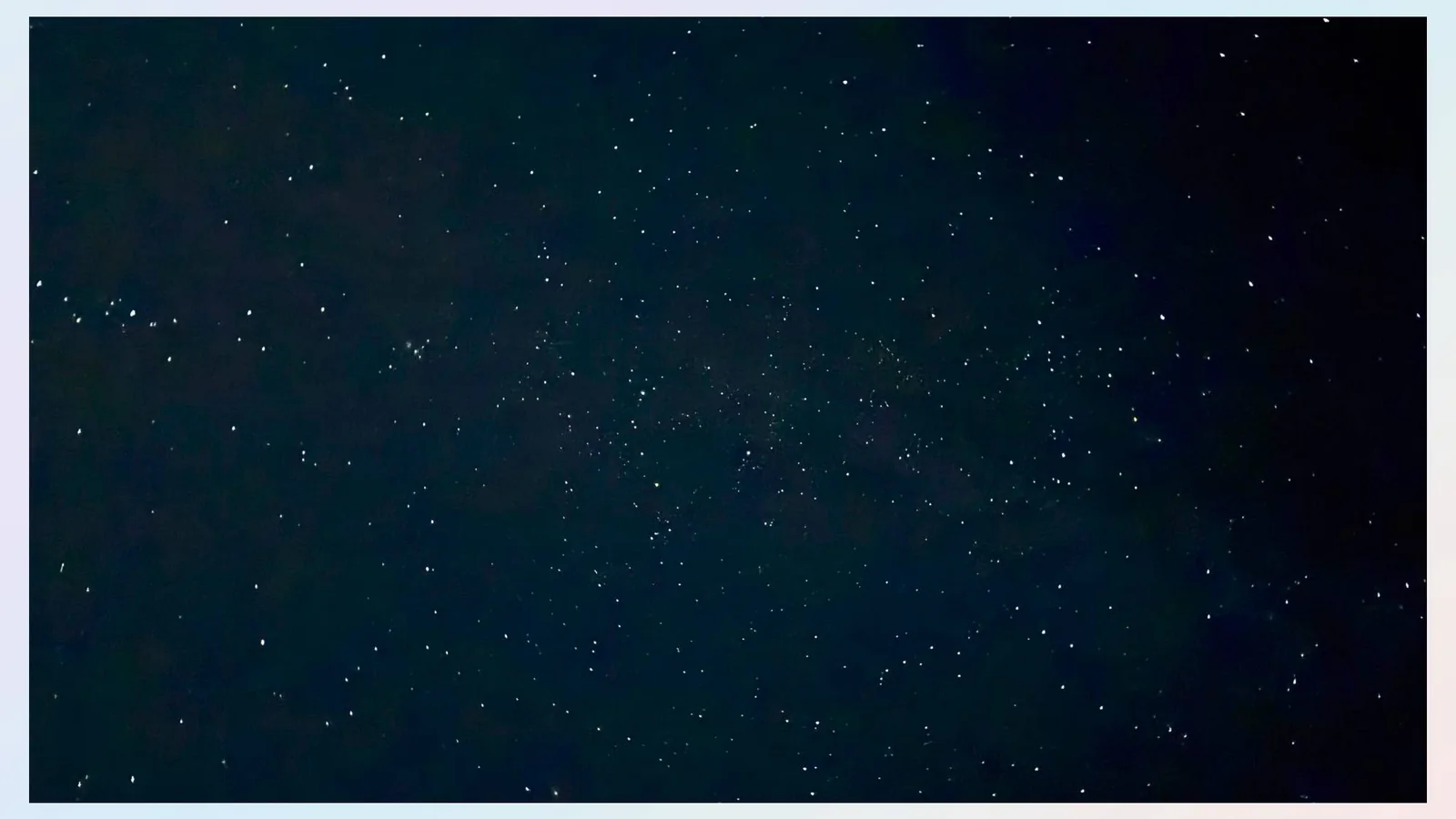 Starry night sky