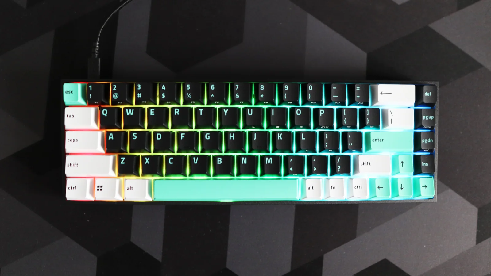 Razer Reclusa X Mini 65% keyboard on a desk