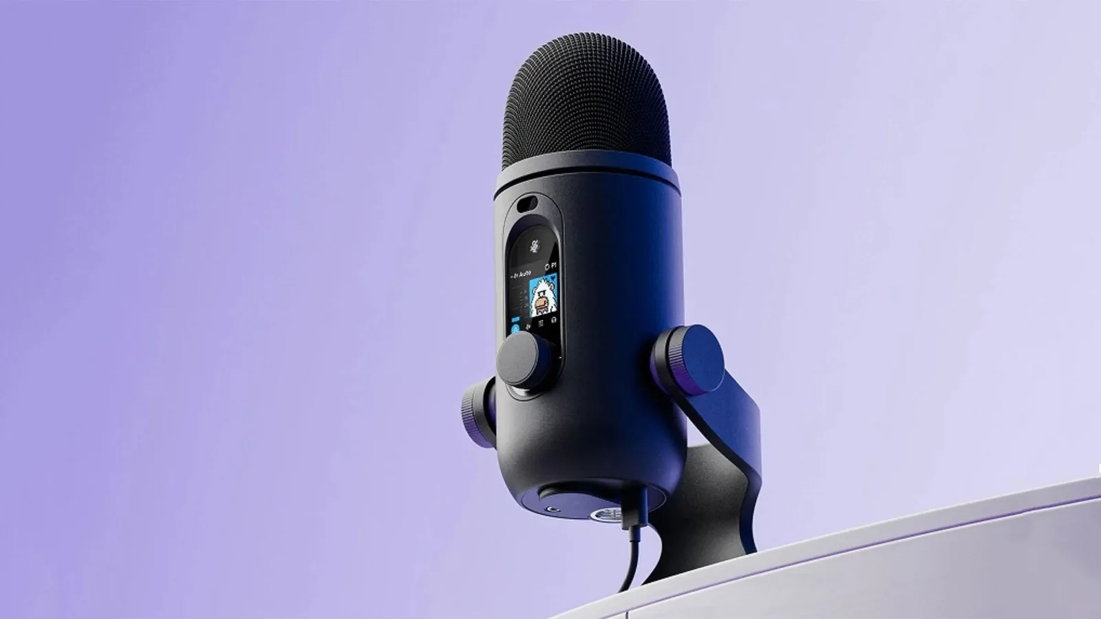 The Logitech Yeti 2 USB microphone in black
