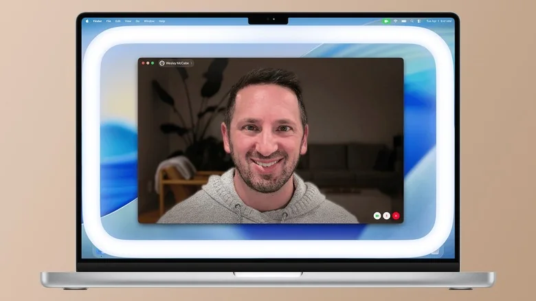 The Edge Light feature in macOS shows a virtual ring of light around the edge of your Mac's screen.