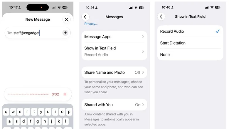 How to Hide or Replace the Audio Button in iMessage