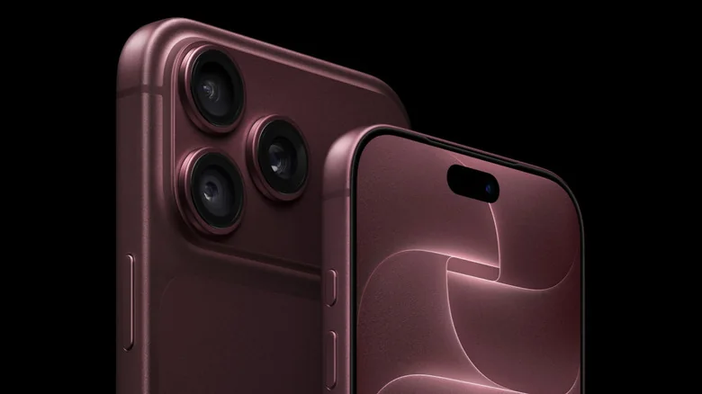 The burgundy iPhone 18 Pro.