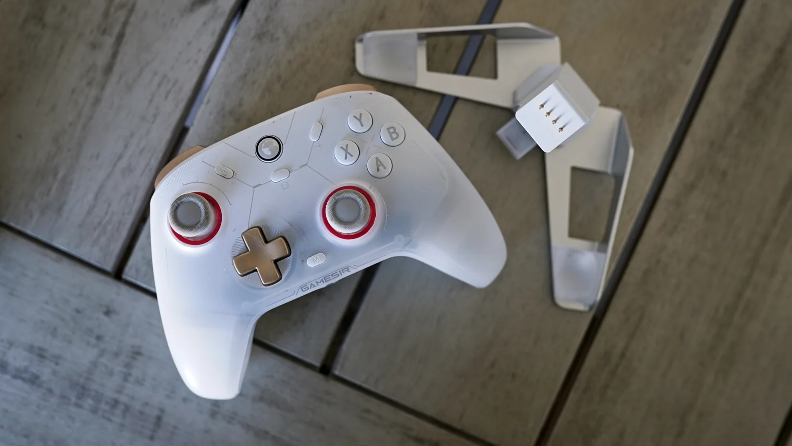 GameSir Cyclone 2 controller sitting on a table.
