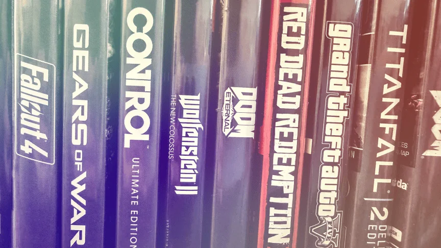 A collection of Xbox One games, including Control, Red Dead Redemption 2 and Grand Theft Auto 5.