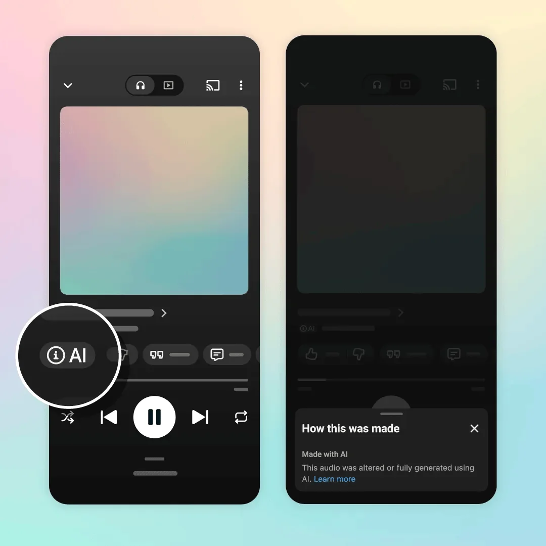 YouTube Music Introduces AI Labels Amid Streaming Flood