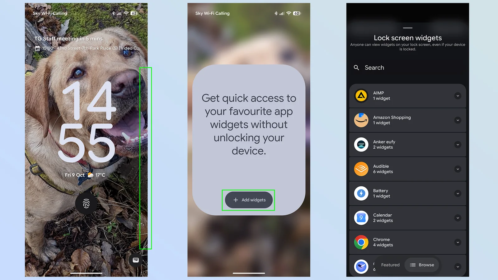 ios 27 vs android 17 lock screen widgets