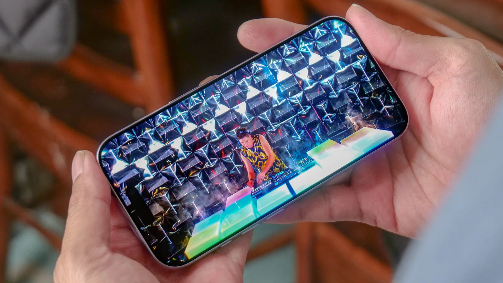 Apple iPhone 17 playing 4K HDR video.