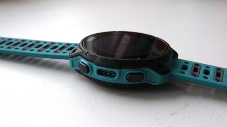 Una Watch on its side.