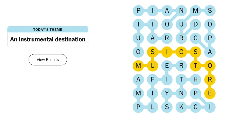 The completed NYT Strands puzzle for Sept. 30, 2026.
