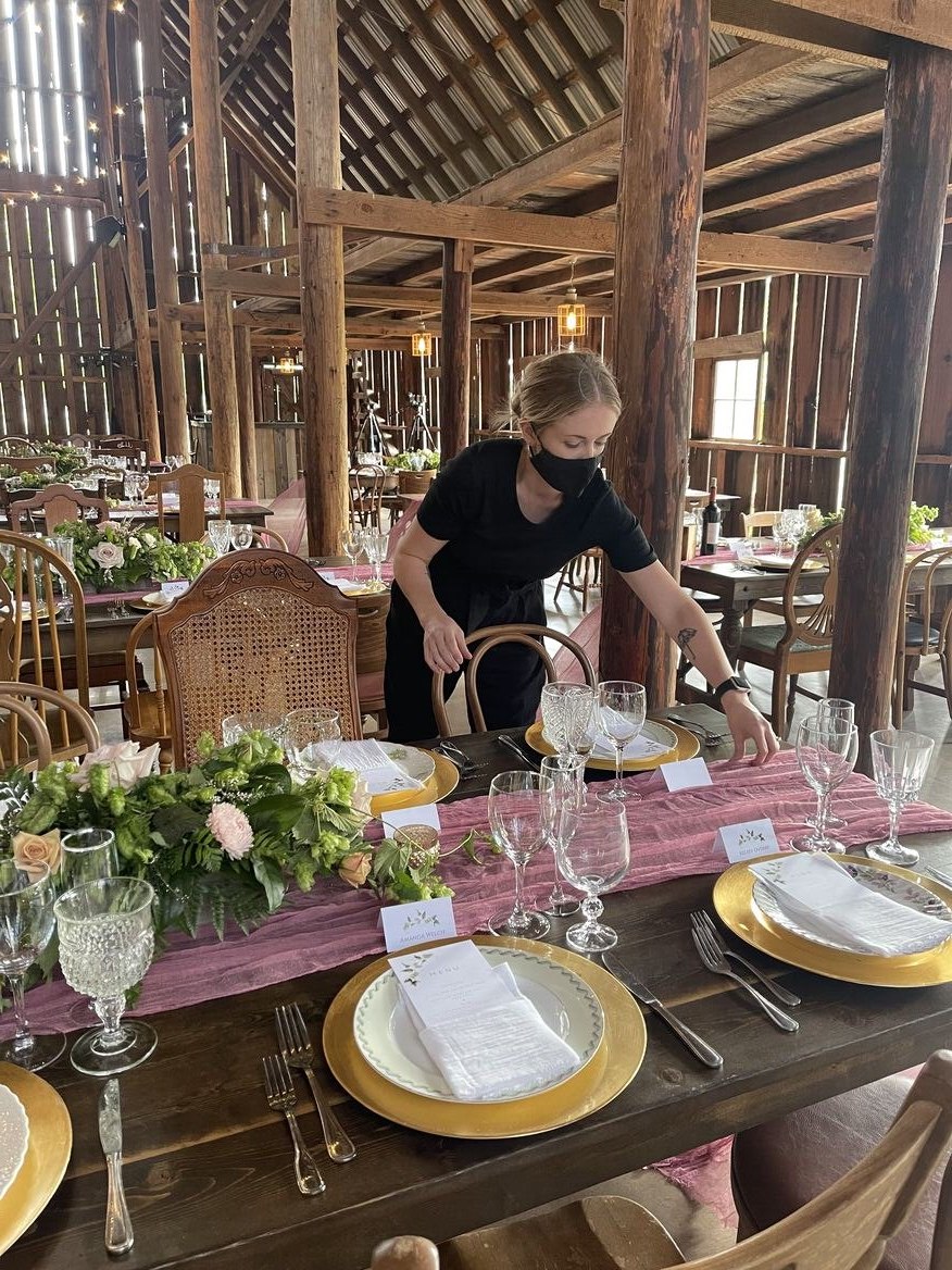 Kylie Forslund coordinating a wedding — Higher Love Event Co.