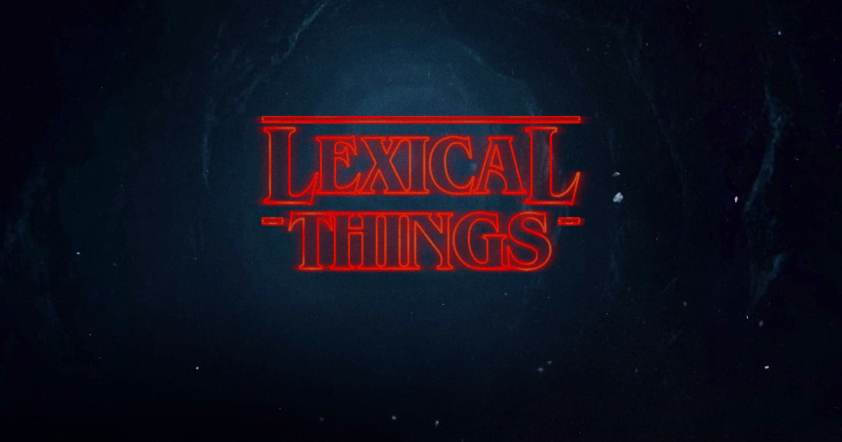 lexical things
