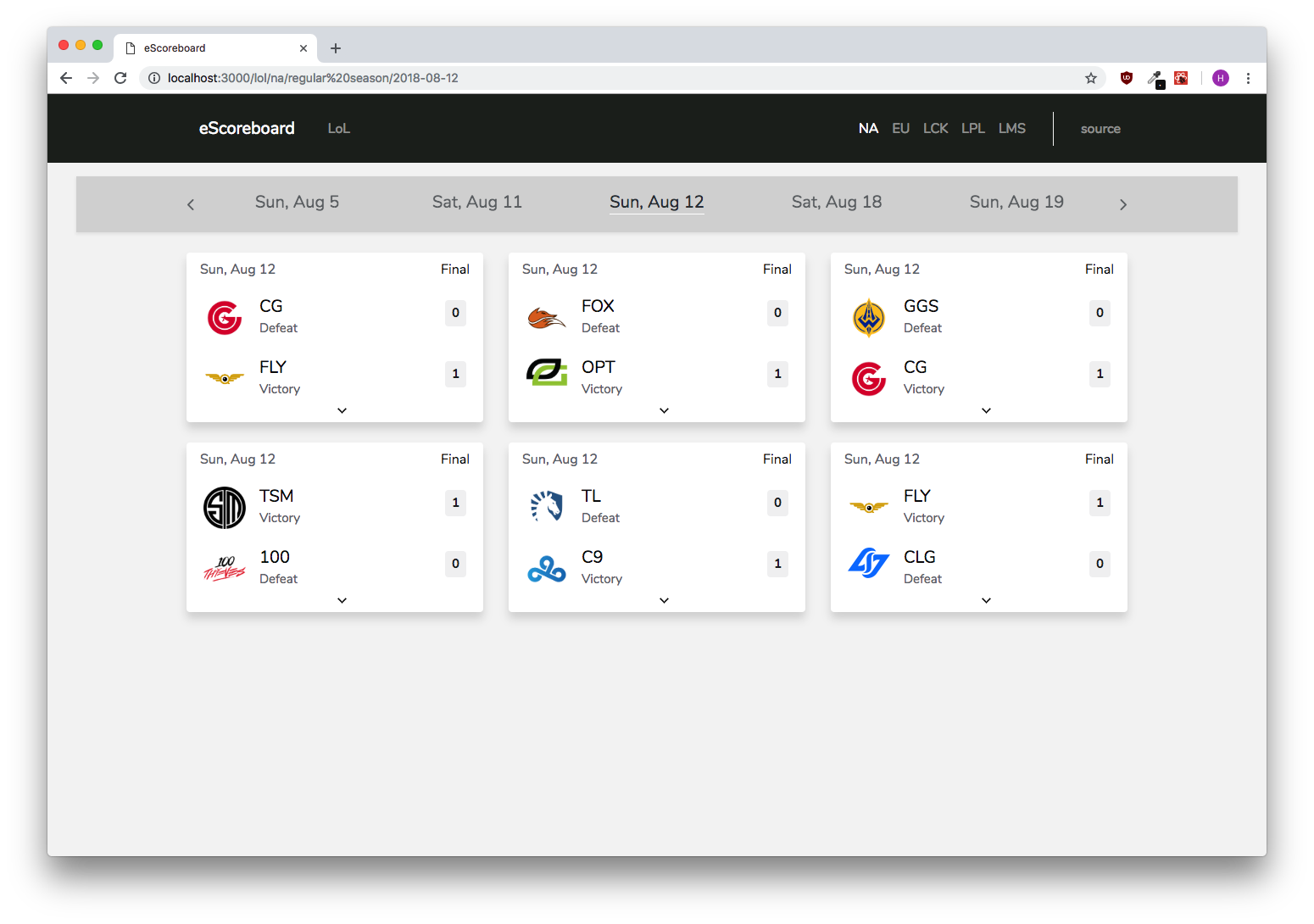 GitHub - Himanshup/escoreboard: ESports Scoreboard