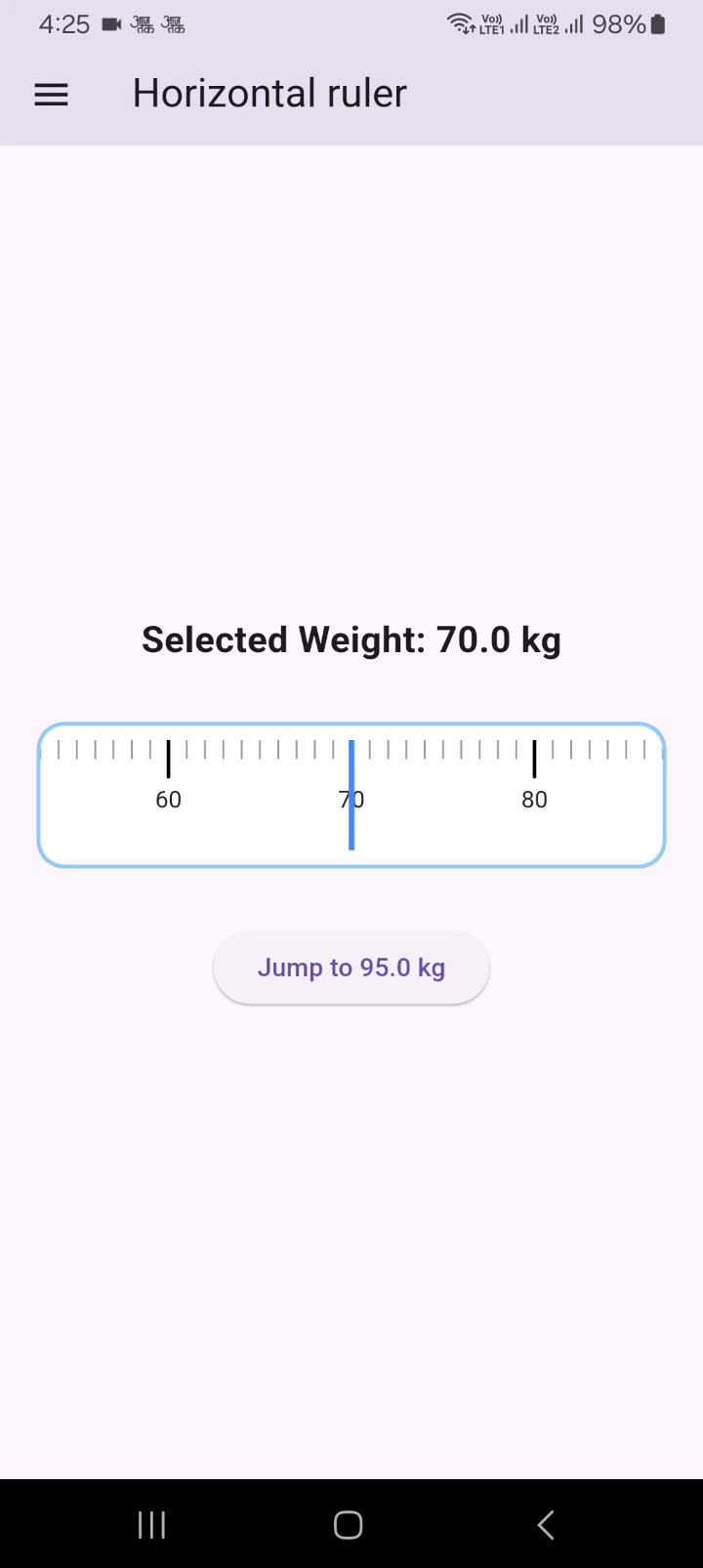 Horizontal Ruler Example