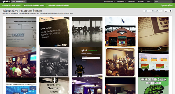 SplunkLive App Instagram