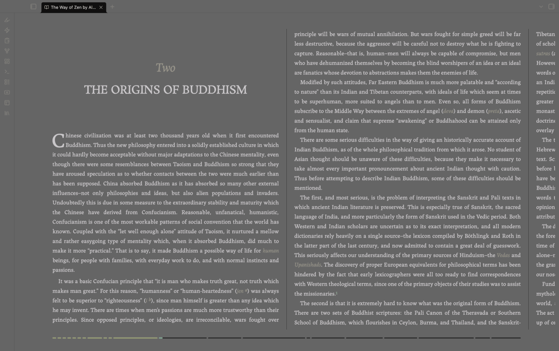 A book open as a two-page spread in the reader