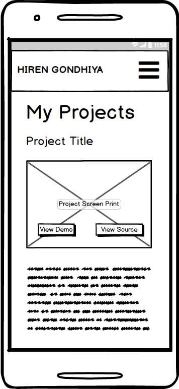 Mobile Projects Page