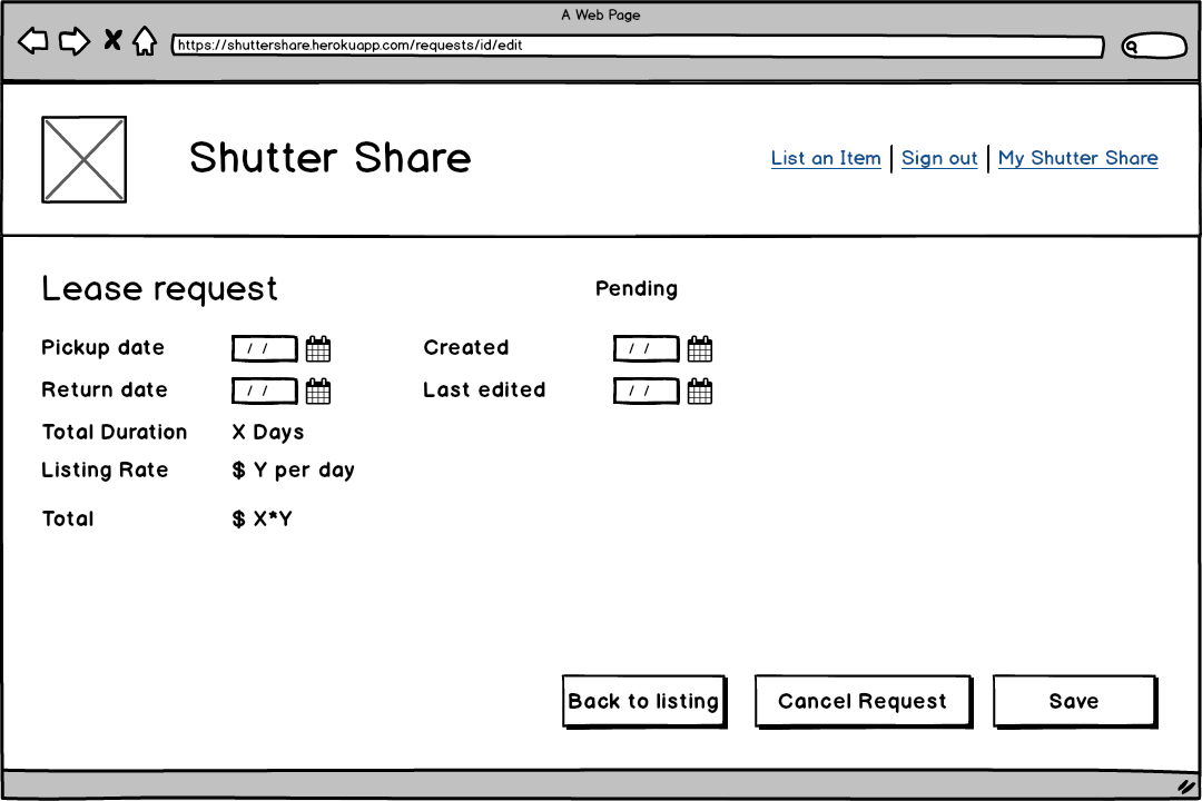 Edit Lease Request