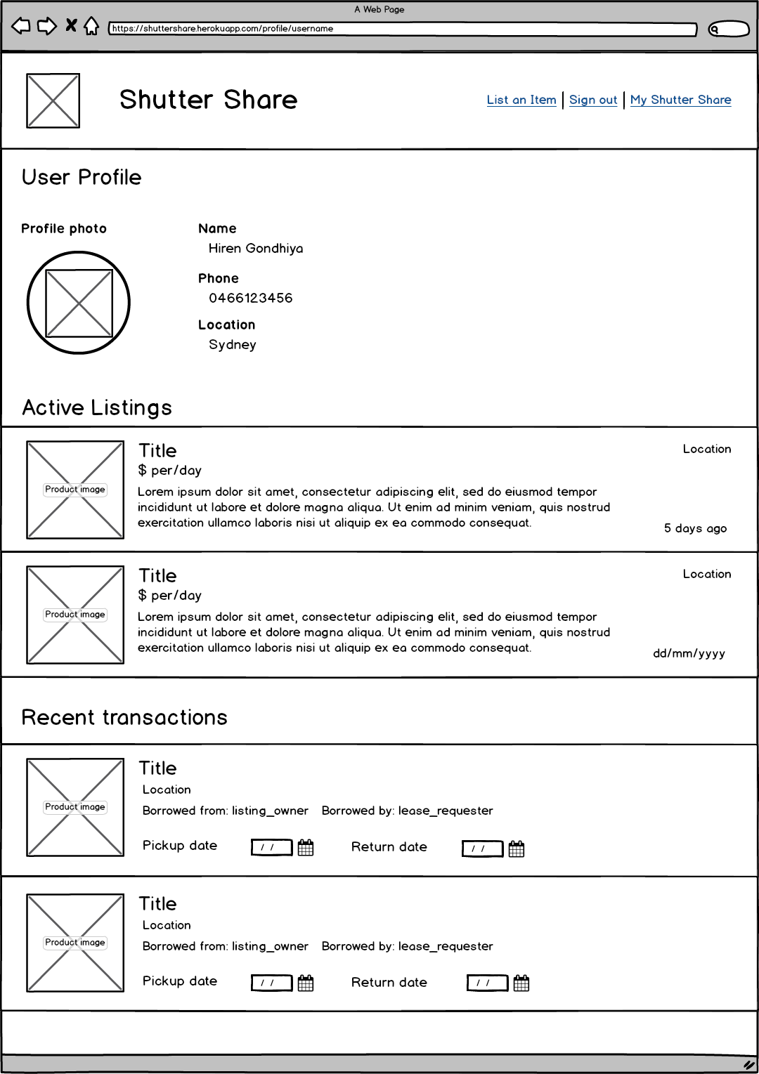 View Public Profile