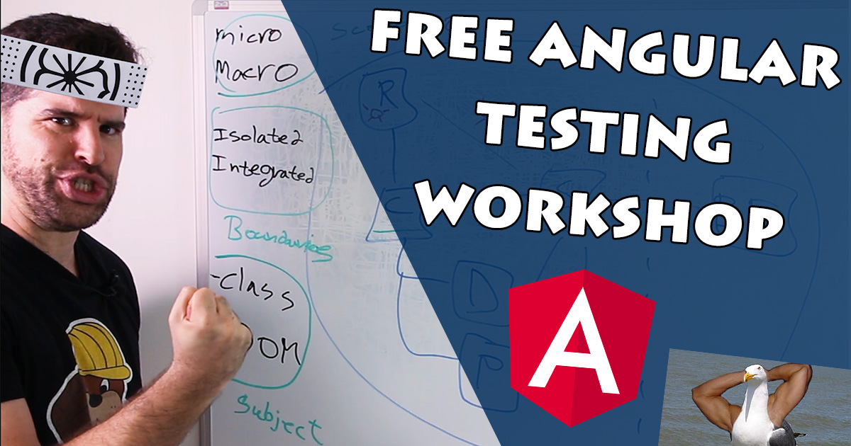 TestAngular.com - Free Angular Testing Workshop - The Roadmap to Angular Testing Mastery