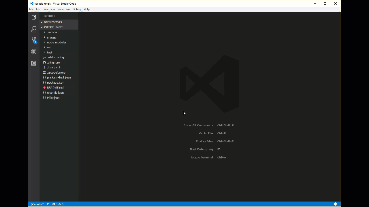 VSCode-Ungit screenshot