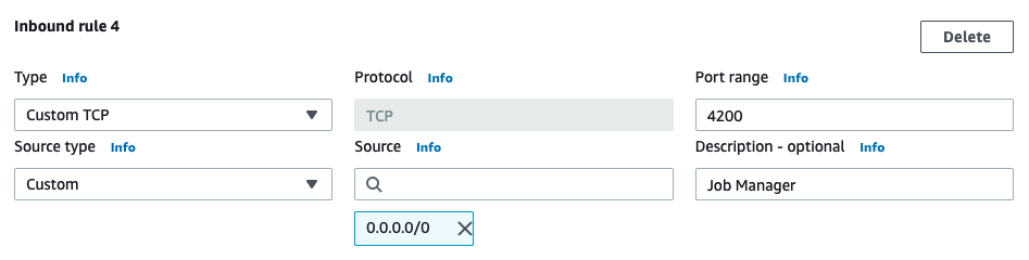 TCP Inbound Rule 1