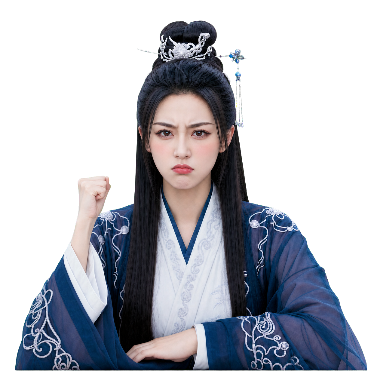 墨寒佯怒