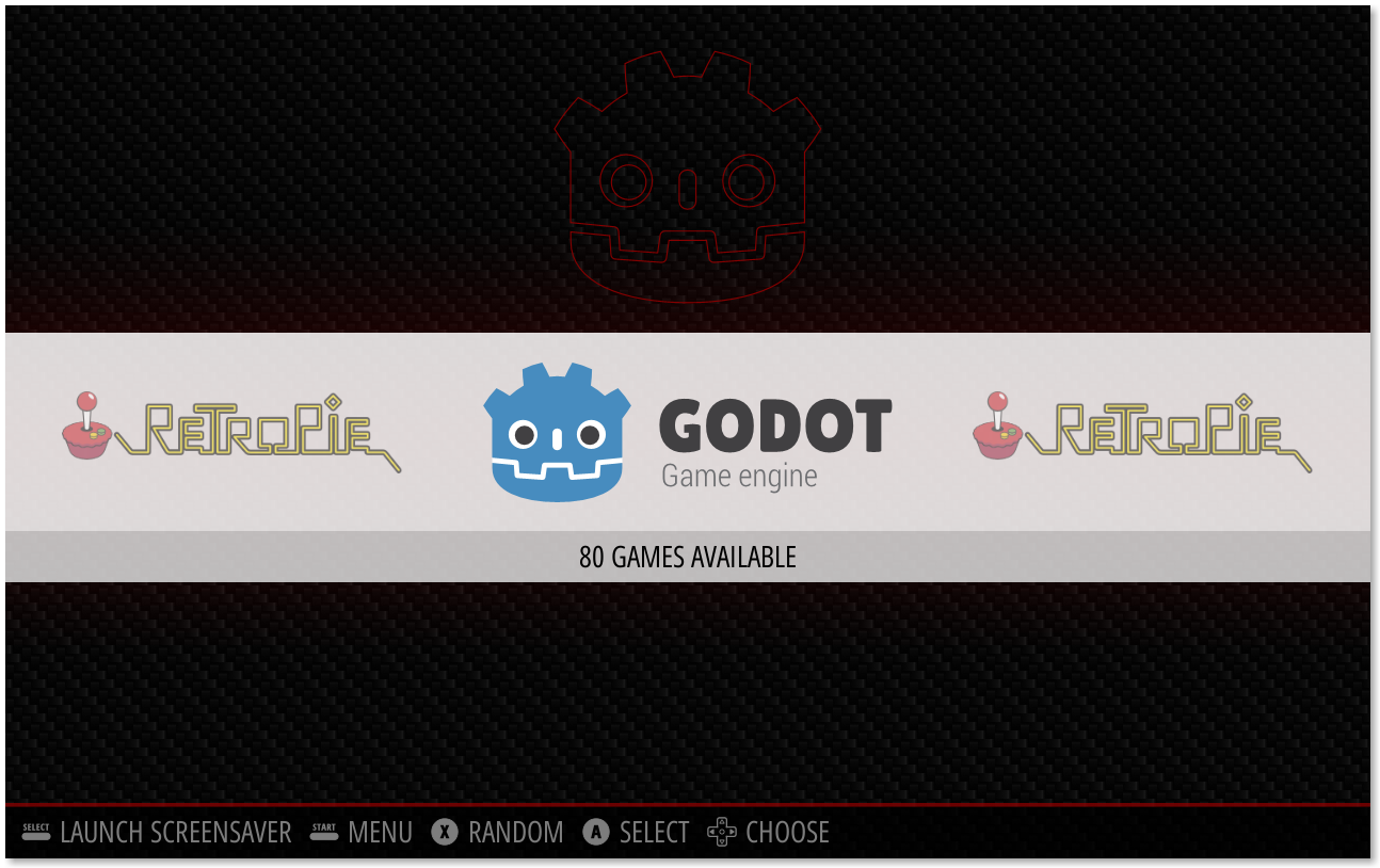 Godot system for EmulationStation's Carbon theme
