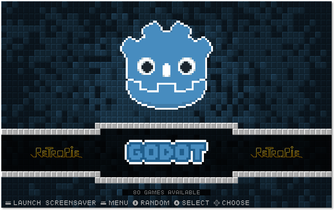 Godot system for EmulationStation's Pixel theme